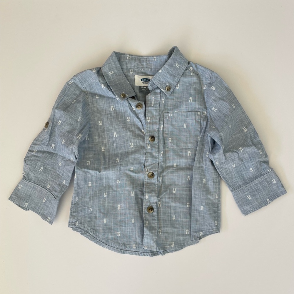 Kids Old Navy bunny button down
